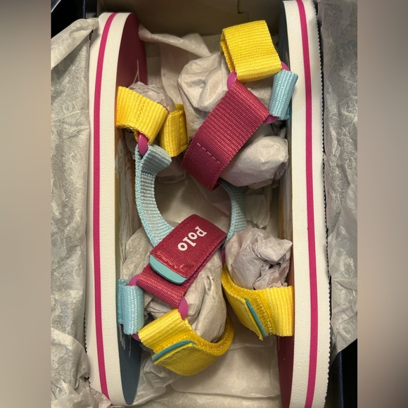 Polo Ralph Lauren Colourblock sandals! Super Cute - Picture 7 of 9